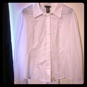 Apostrophe tie back white blouse